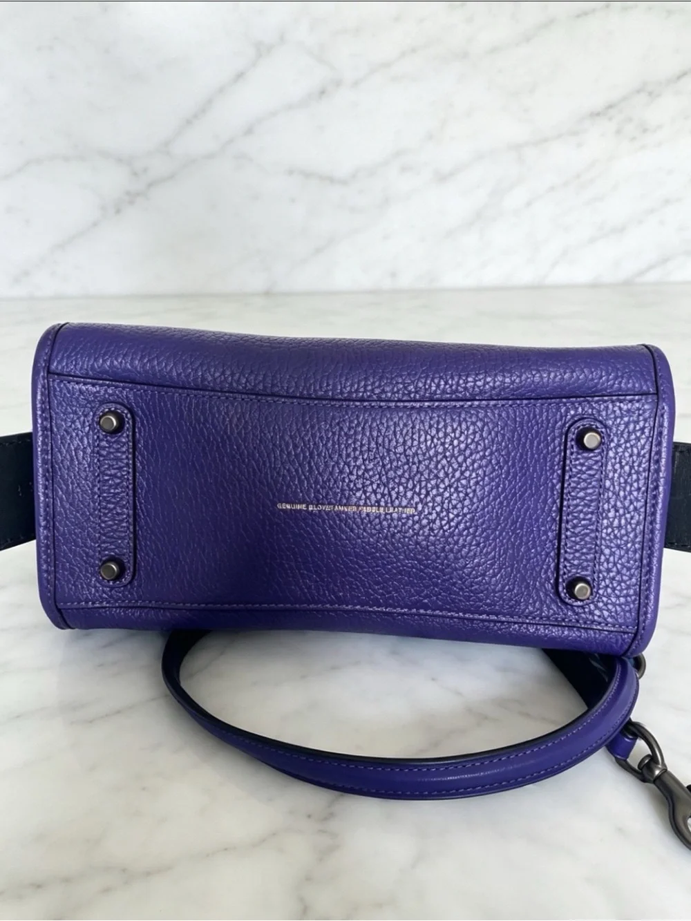 Coach 1941 Disney Rogue Purple Leather Shoulder Bag Collab Rare HTF